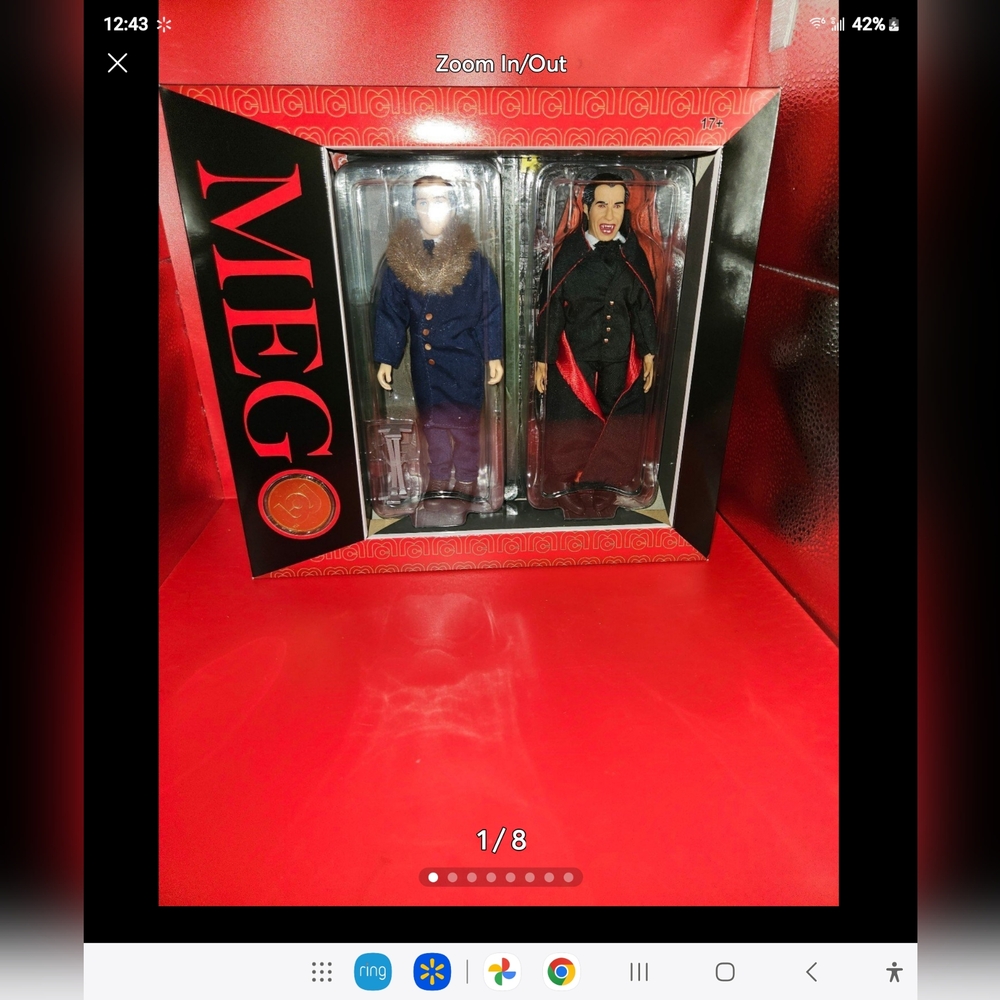 Mego Hammer LE Dracula Van Helsing Set with Collectible Mego Coin